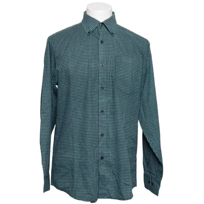Shirt (Green, White) from Portonova Cotton, Polyester