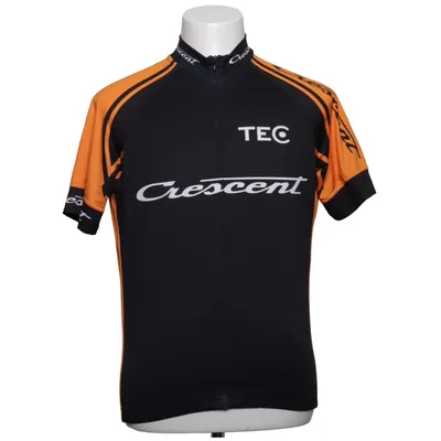Cykeltrøje (Sort, Orange) fra Crescent Polyester