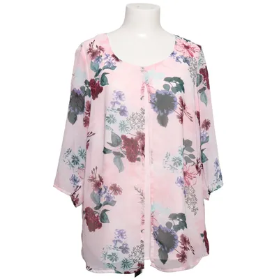 Blouse (Roze, Meerkleurig) van Alessa W Collection Polyester