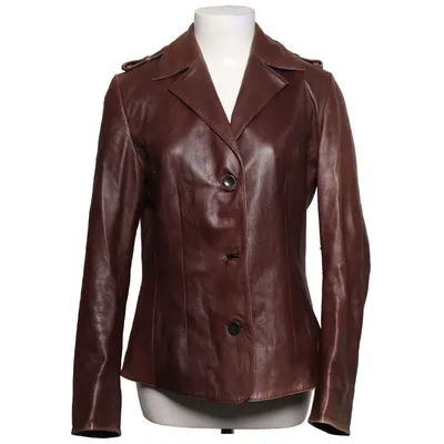 Leren blazer (Bruin) van JCC Collection Leer, Viscose