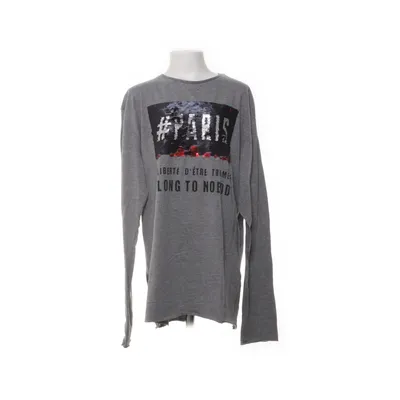 Långärmad t-shirt (Grå) från Zara Boys Collection Bomull, Polyester