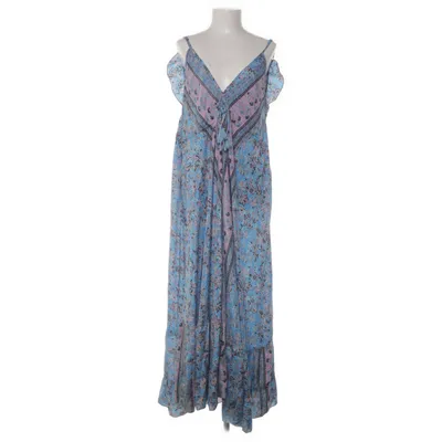 Maxi dress (Blue, Multicolored) from Swarna Silk, Viscose