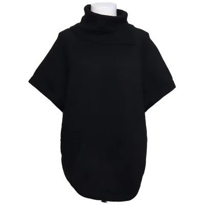 Pul à col roulé (Noir) de Silkwear Coton, Laine