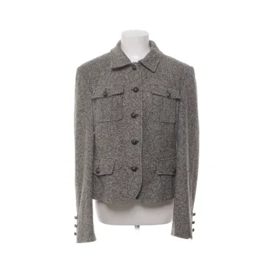 Blazer (Beige, Sort, Flerfarvet) fra Marc Cain Elastan, Nylon, Silke, Uld, Viscose