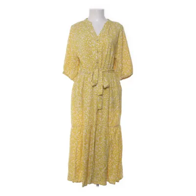 Jurk (Geel, Wit) van Object Viscose