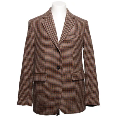 Blazer (Brown, Blue) from Arket Acetate, Acrylic, Cotton, Polyamide, Polyester, Viscose, Wool