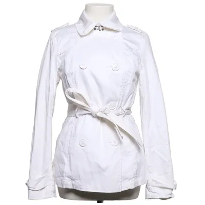 Trenchcoat (Wit) van Amisu Katoen, Elastaan