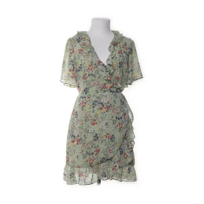 Slå-om-kjole (Grøn, Flerfarvet) fra Glamorous Polyester