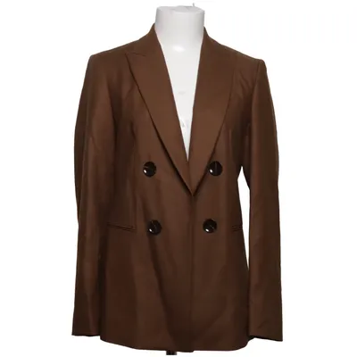Blazer (Marron) de Massimo Dutti Viscose, Laine
