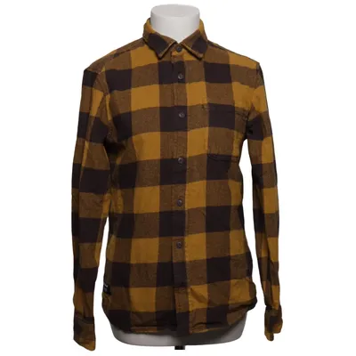 Chemise en flanelle (Jaune, Marron) de Pull & Bear Coton