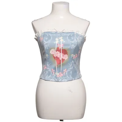 Corset (Blue, Multicolored) from With Jéan Elastane, Polyester, Viscose