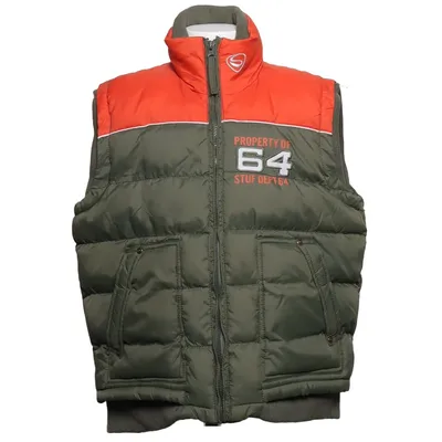Gilet d'extérieur (Vert, Rouge) de Stuf Polyamide