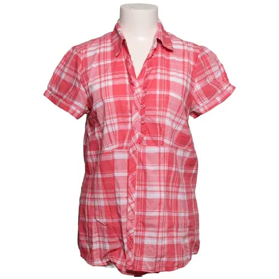 Chemise à manches courtes (Rouge, Blanc) de Flame Coton