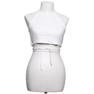 Halternecktopp (Vit) från NA-KD Elastan, Viskos