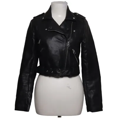 Veste de motard (Noir) de Pull & Bear Coton, Polyester, Viscose