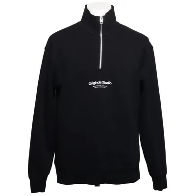 Collegetröja (Svart) från Originals by Jack & Jones Bomull, Polyester