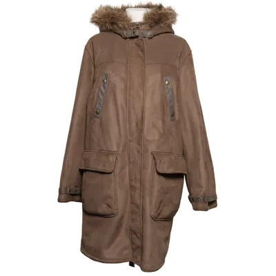 Vinterfrakke (Beige) fra Alvaro Akryl, Bomuld, Polyester