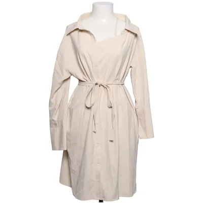 Shirt dress (Beige) from Oak+ Fort Elastane, Polyester, Viscose