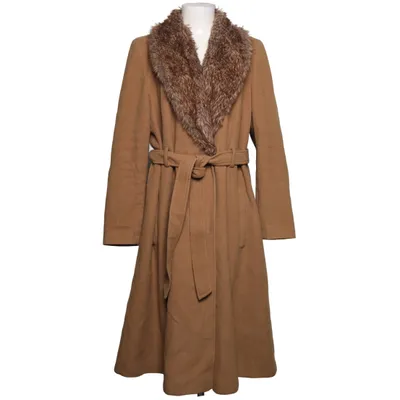Coat (Beige) from Atmosphere Acrylic, Cashmere, Faux fur, Polyamide, Polyester, Wool