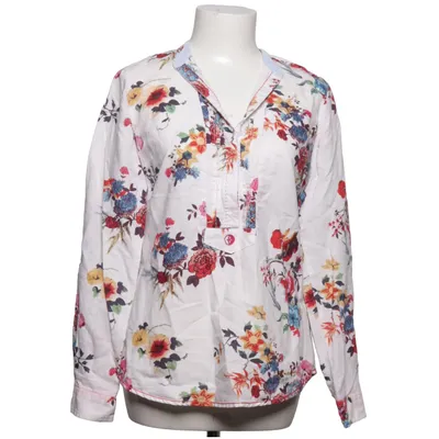 Blouse (White, Multicolored) from Arqueonautas Cotton, Linen