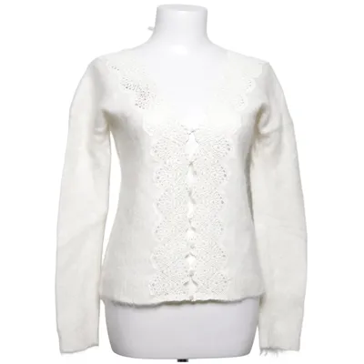 Strickjacke (Weiß) von La Maille Sézane Baumwolle, Elasthan, Merinowolle, Mohair, Polyamid
