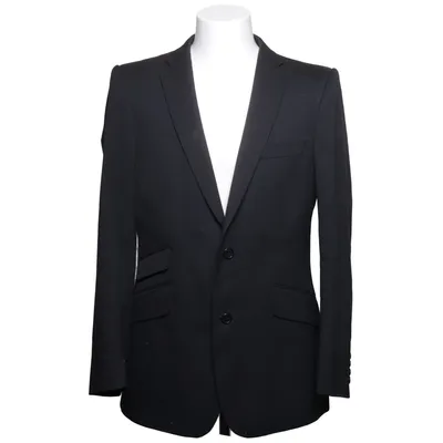 Blazer (Zwart) van Turo Acetaat, Elastaan, Polyester, Wol