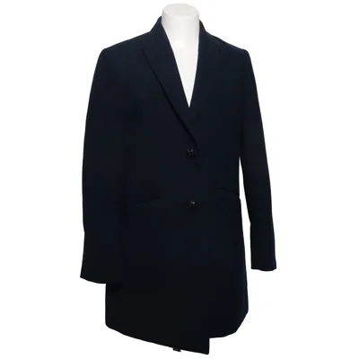 Coat (Blue) from Burton Menswear Elastane, Polyester, Viscose