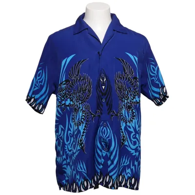 Kortärmad skjorta (Blå, Svart, Flerfärgad) från Brother Bomull