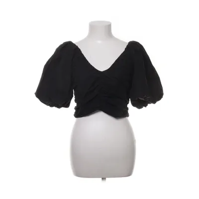 Crop top (Noir) de H&M Trend Coton, Polyester