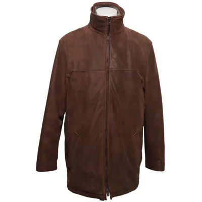 Shearling jas (Bruin) van Tenson