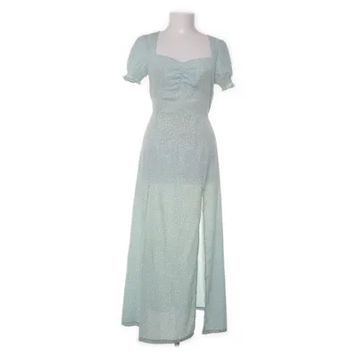 Maxi jurk (Groen, Wit) van Vintage Dressing