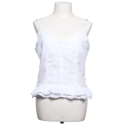 Peplumtopp (Vit) från Bani Bomull, Polyester