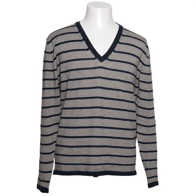 Pullover (Blue, Beige) from Theo Acrylic, Merino wool