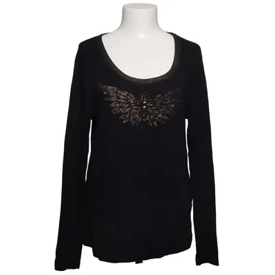 Lange mouwen shirt (Zwart) van Nice Connection Katoen