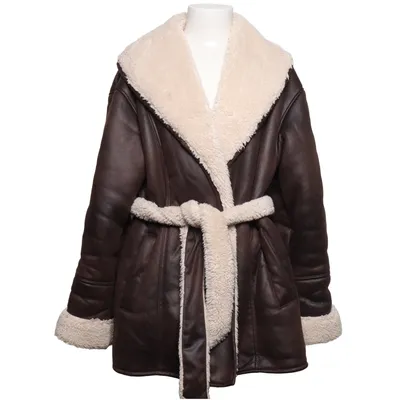 Shearlingjacka (Brun, Beige) från ASOS Design Polyester, Polyuretan