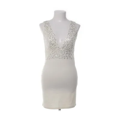 Dress (Beige, Silver) from Oneness Elastane, Polyester
