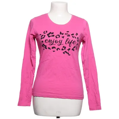 Långärmad t-shirt (Rosa, Svart) från Esmara Bomull