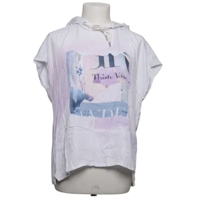 Korte mouwen capuchon sweater (Wit, Lila, Blauw) van Lecomte