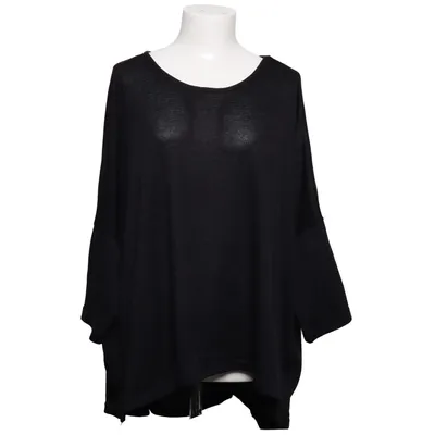 Top (Black) from Janina Curved Elastane, Polyester