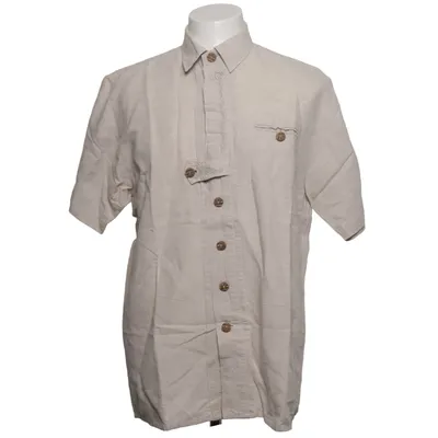 Korte mouwen shirt (Beige) van Distler Katoen, Linnen