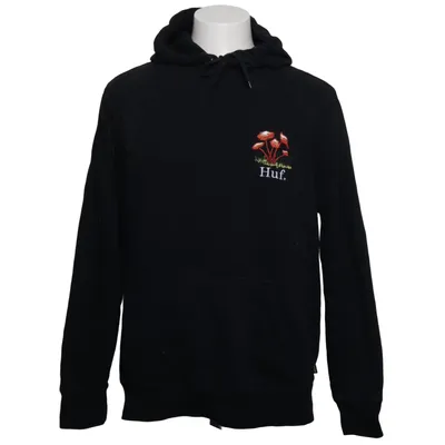 Capuchon sweater (Zwart) van HUF Katoen, Polyester