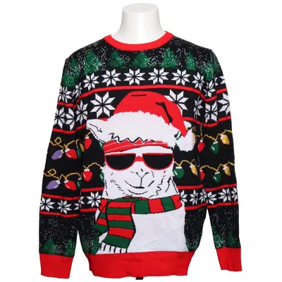 Christmas sweater (Black, Red, Green, White) Acrylic