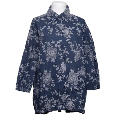 Short sleeve shirt (Blue, White) from Doremi Cotton