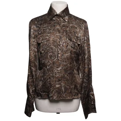 Blouse (Marron, Gris) de Ambiente Élasthane, Polyamide, Polyester, Soie, Viscose