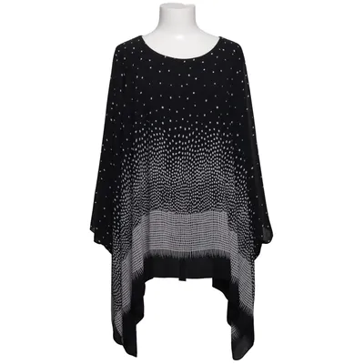 Top (Black, White) from Al Paradise Elastane, Polyester, Viscose