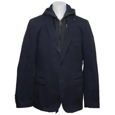 Blazer (Blauw) van Casamoda Katoen, Elastaan, Polyester