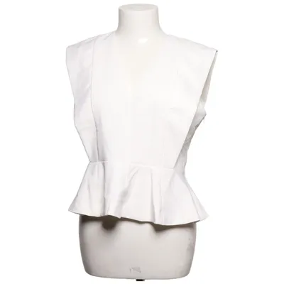 Peplumbluse (Hvid) fra Suncoo Elastan, Polyester, Viscose
