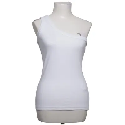Tank Top (White) from Missguided Tall Cotton, Elastane, Polyester