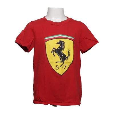 T-shirt (Rood, Geel, Zwart) van Puma x Ferrari Katoen