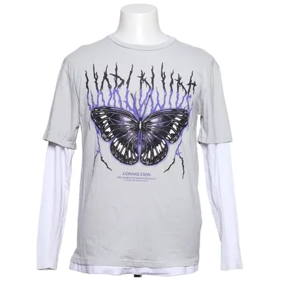 Langærmet t-shirt (Grå, Hvid, Sort, Lilla) fra FSBN Bomuld